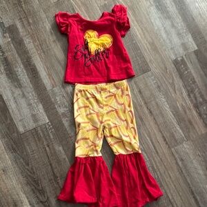 Vibrant Red and Yellow Seasonal Performance Costumes